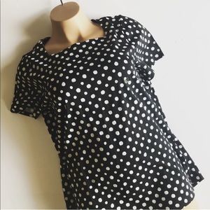 Lane Bryant | Square Neck Polka Dot Tee